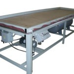 Solid surface sink forming using thermoforming oven and vacuum former